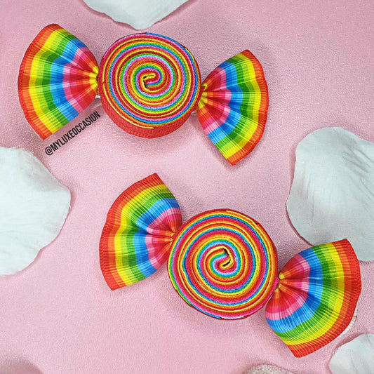 Candy Sweet Rainbow Hair Clip