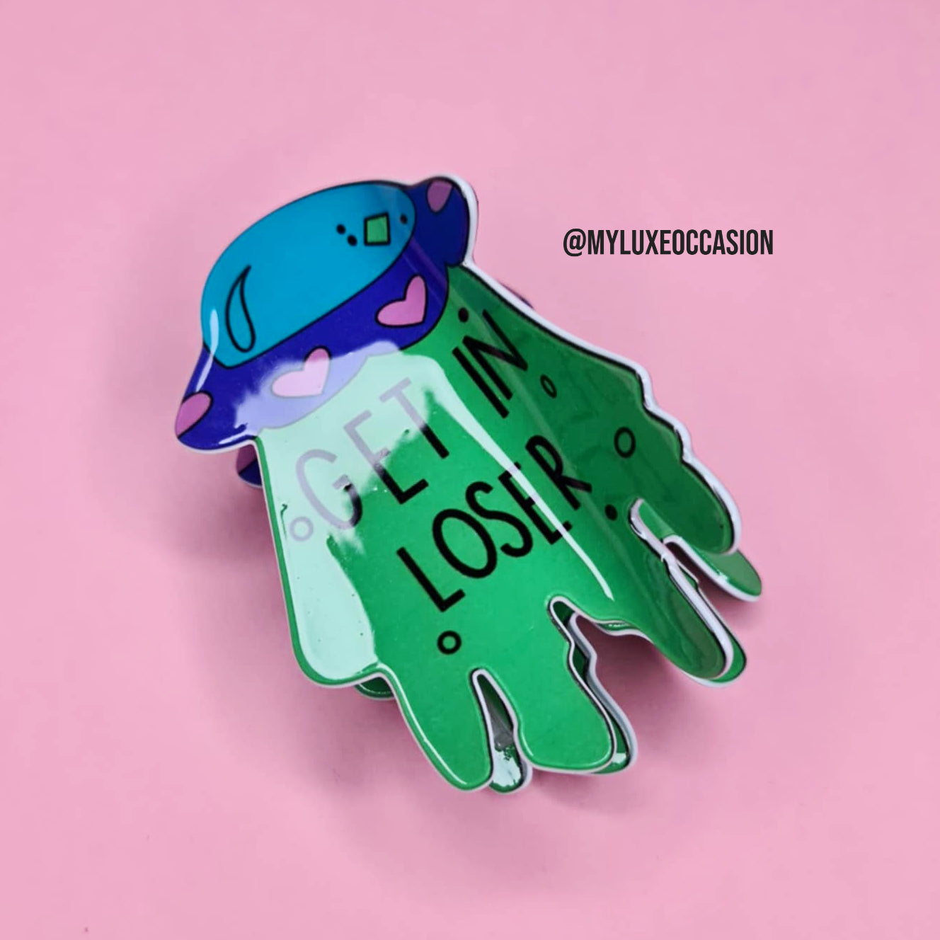 Alien Hair Claw Clips