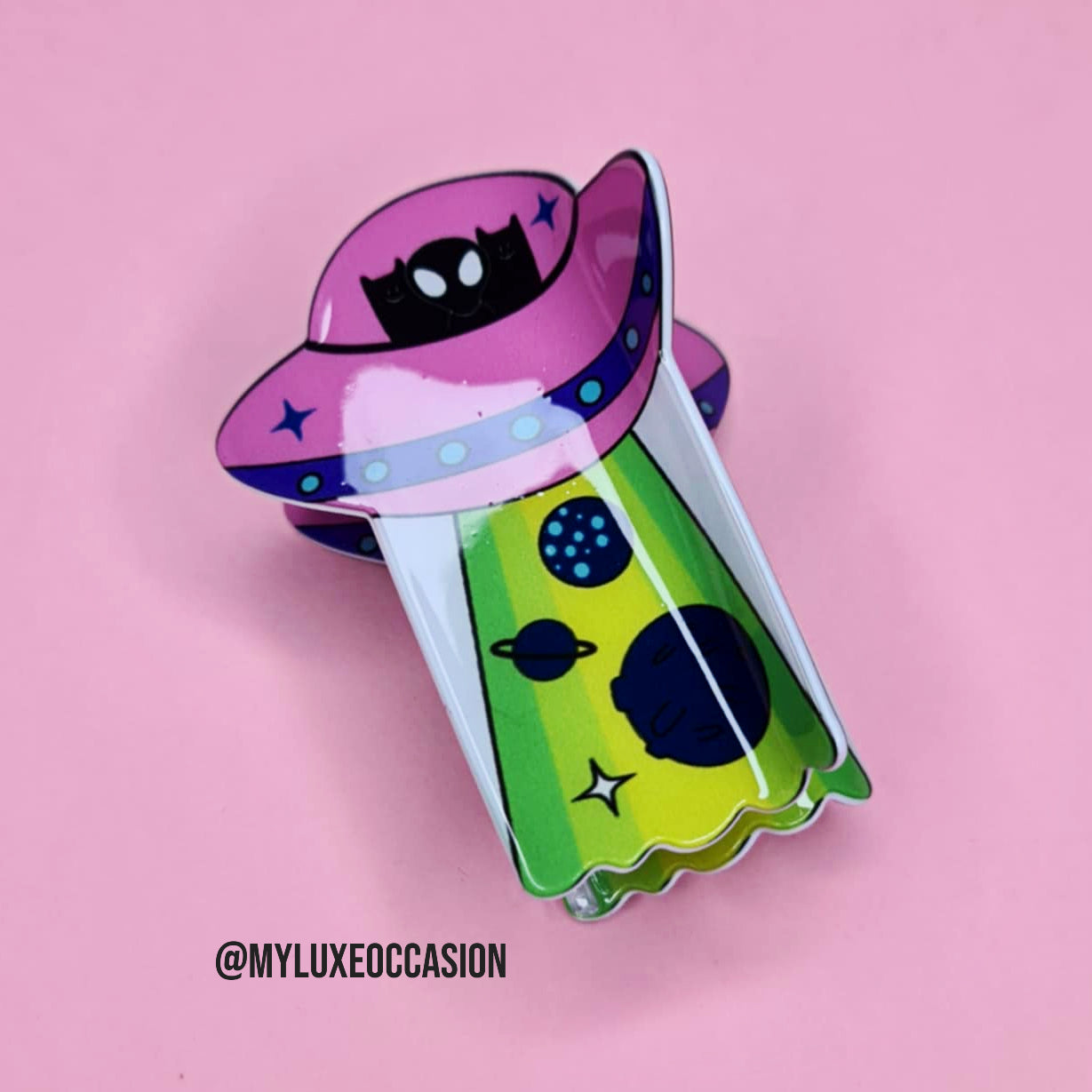 Alien Hair Claw Clips