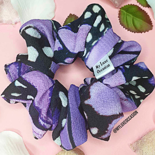 Purple Butterfly Scrunchie