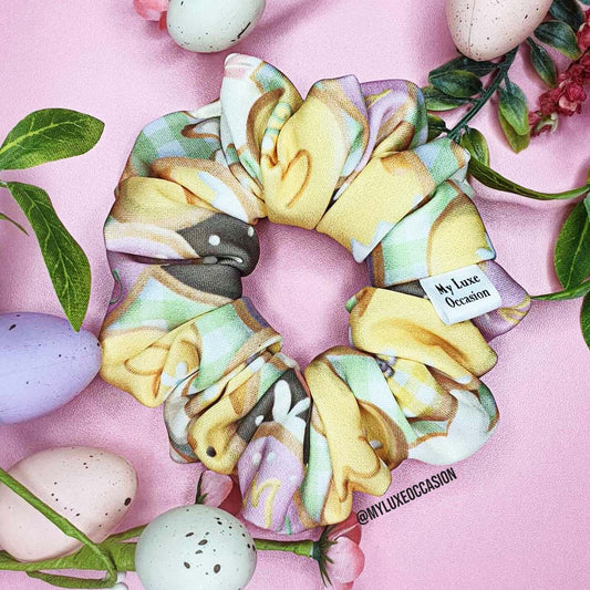 Easter Biscuit Print Easter Scrunchie by My Luxe Occasion