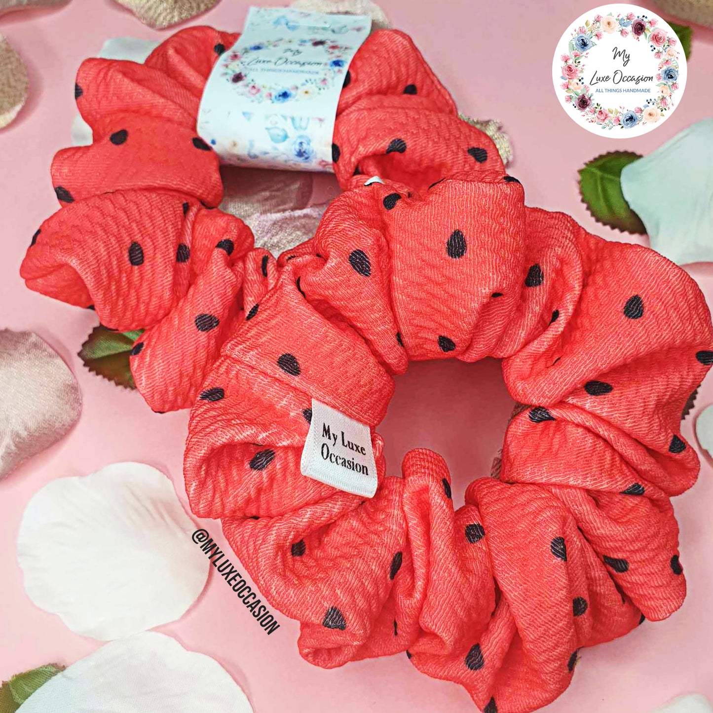 Watermelon Scrunchie