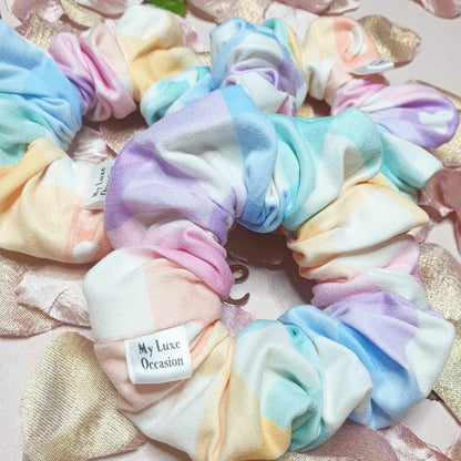 Pastel Heart Scrunchie