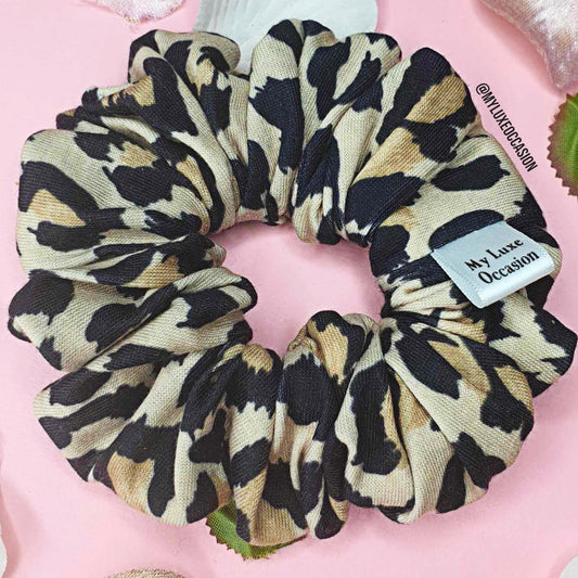 Leopard Print Scrunchie