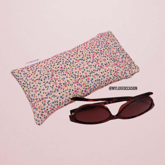 Floral Cottagecore - Quilted Flex Frame Sunglasses Case