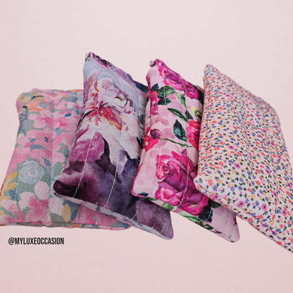 Pink Roses - Quilted Flex Frame Sunglasses Case