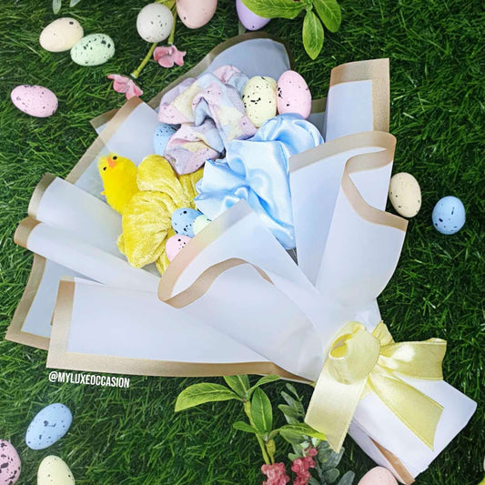 Easter Scrunchie Bouquet - Handmade by MyLuxeOccasion