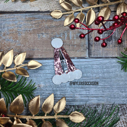 Santa Hat Snapclips - Christmas