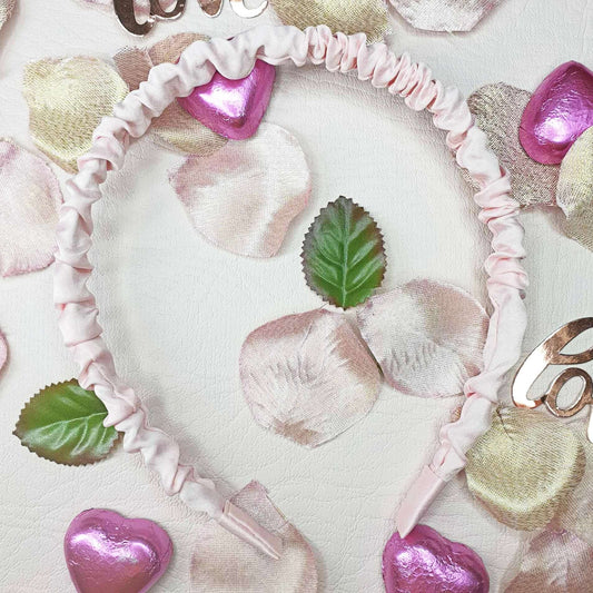 Light Pink Slim Scrunchie Headband